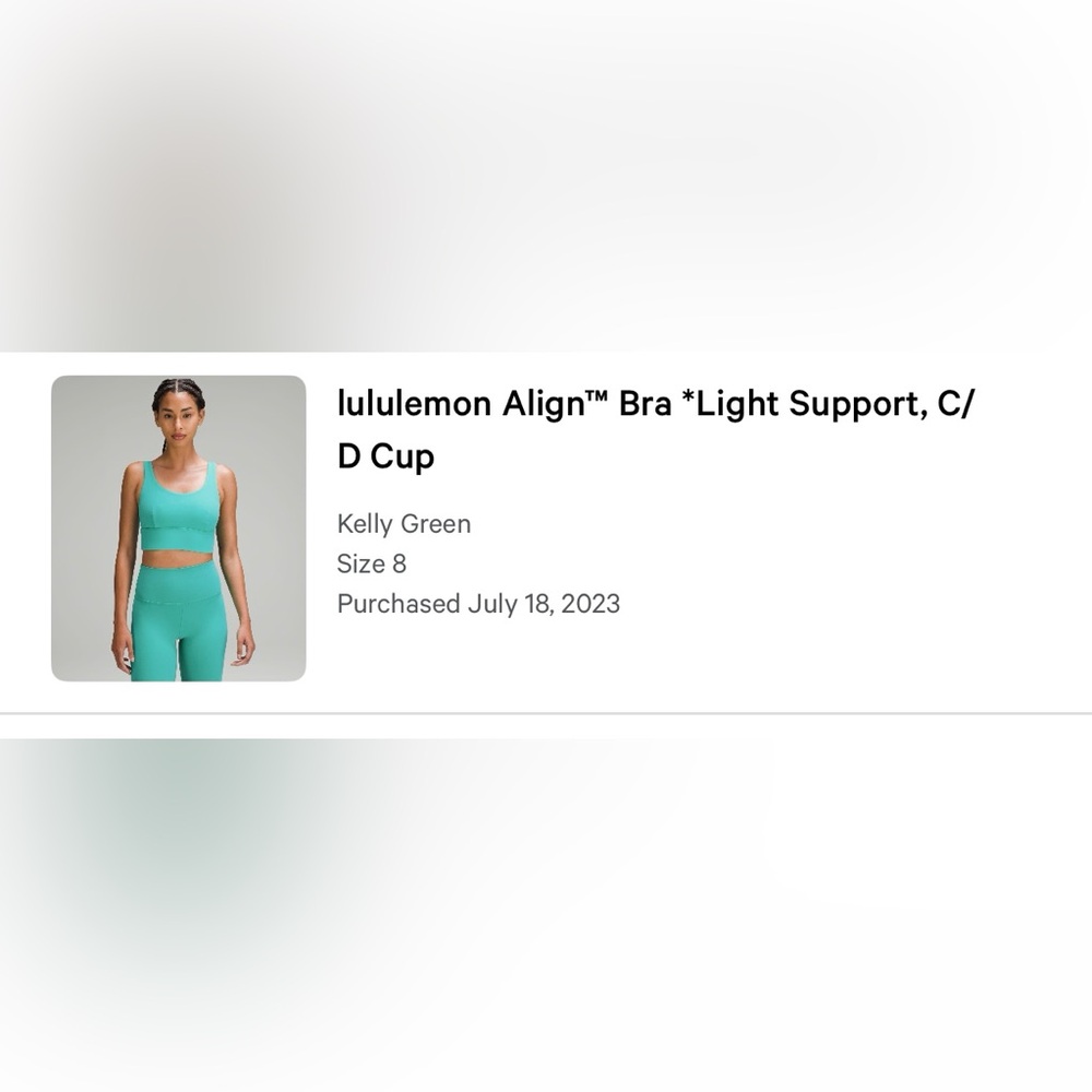 Lululemon Align Bra C/D Cup - Picture 5 of 5